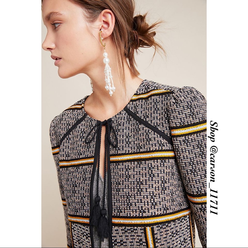 🦄NWT Anthropologie Macie Striped Jacket S